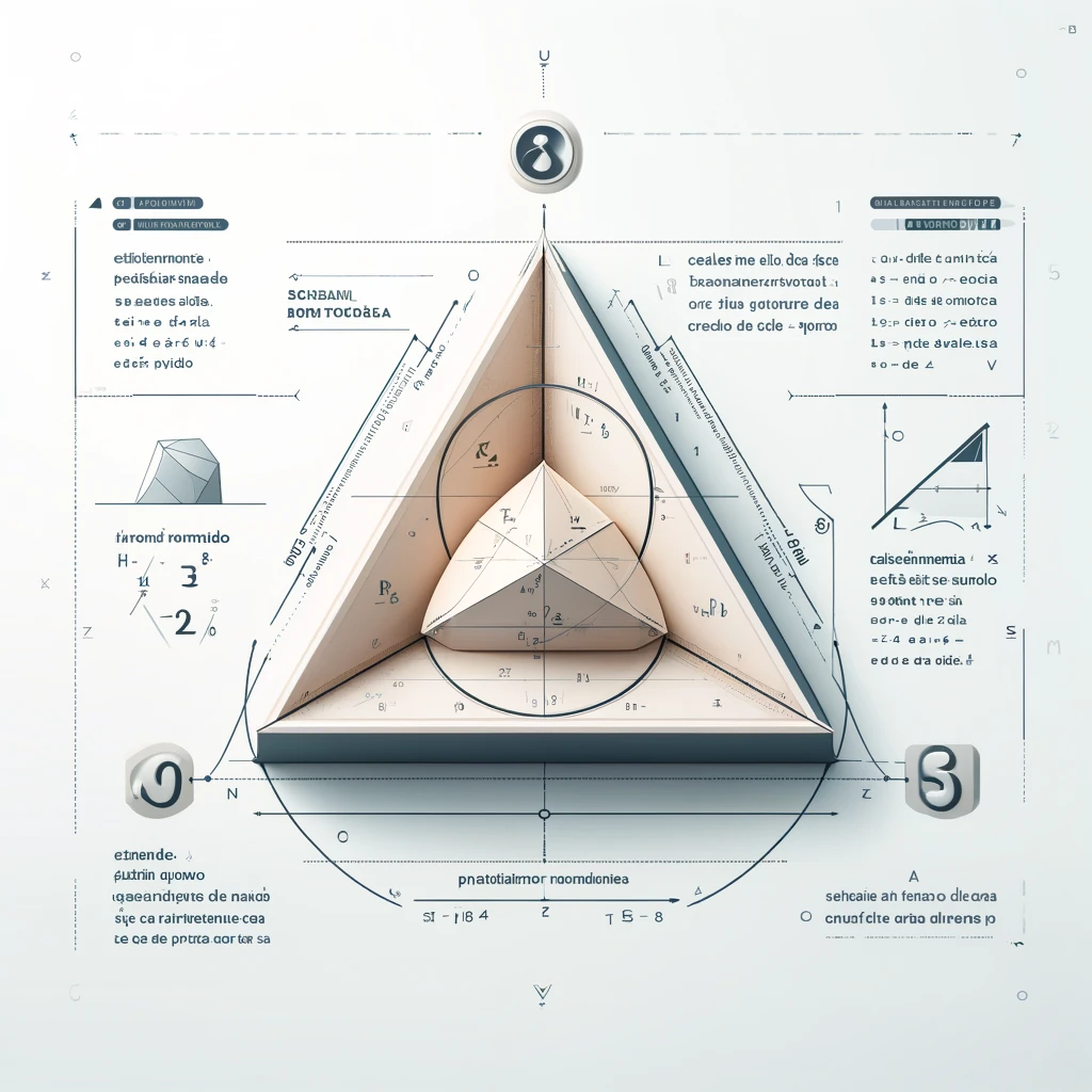 Imagem explicativa com triângulo e métodos de cálculo da área: fórmula básica, fórmula de Heron e regra do seno, em português