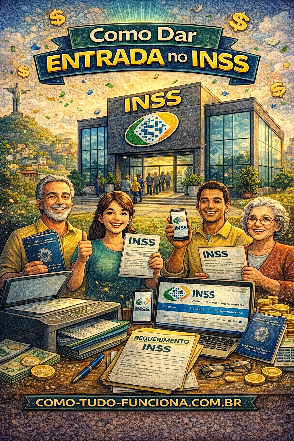 Pessoa utilizando smartphone para acessar o portal previdenciário